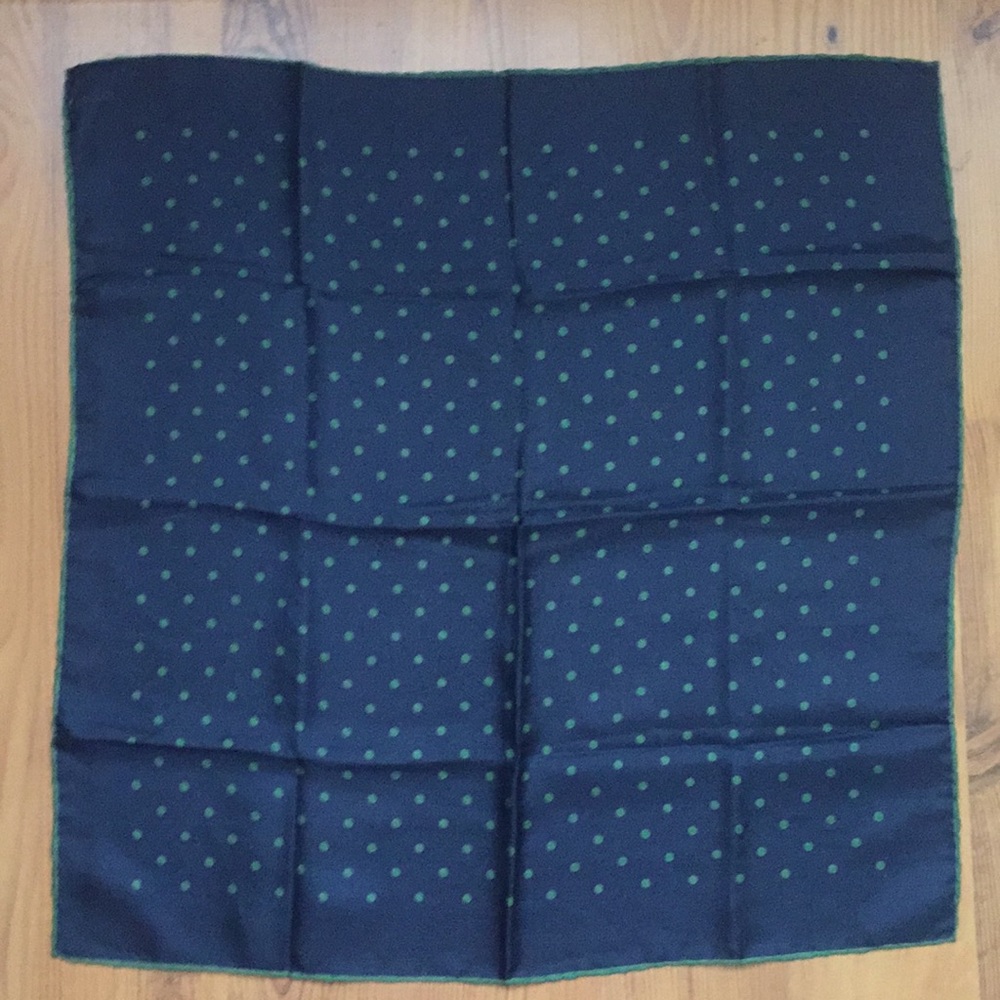 Vintage 100% Silk Handmade Handkerchief
